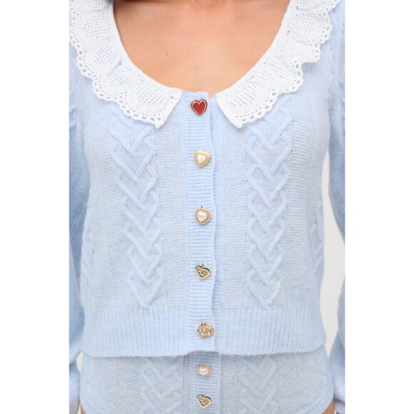 NWT Cupid Cable Knit Cardigan - Picture 5 of 10